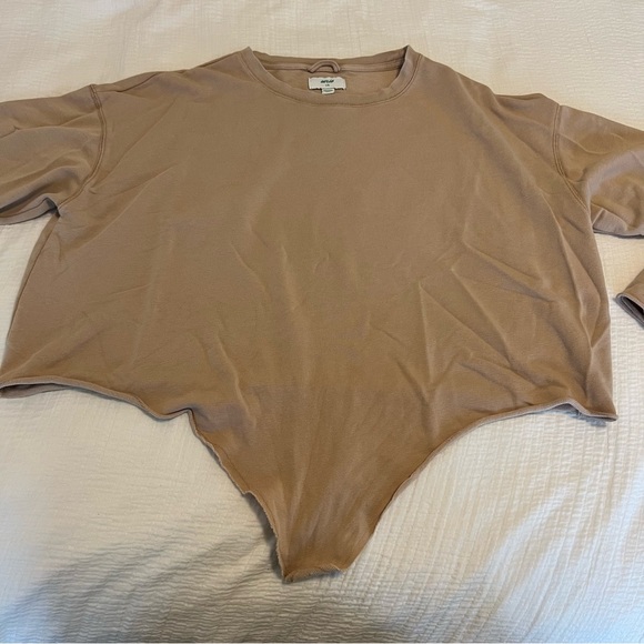 Aerie Sunset Terry Fleece Long Sleeve Sweatshirt and Shorts - Picture 5 of 15